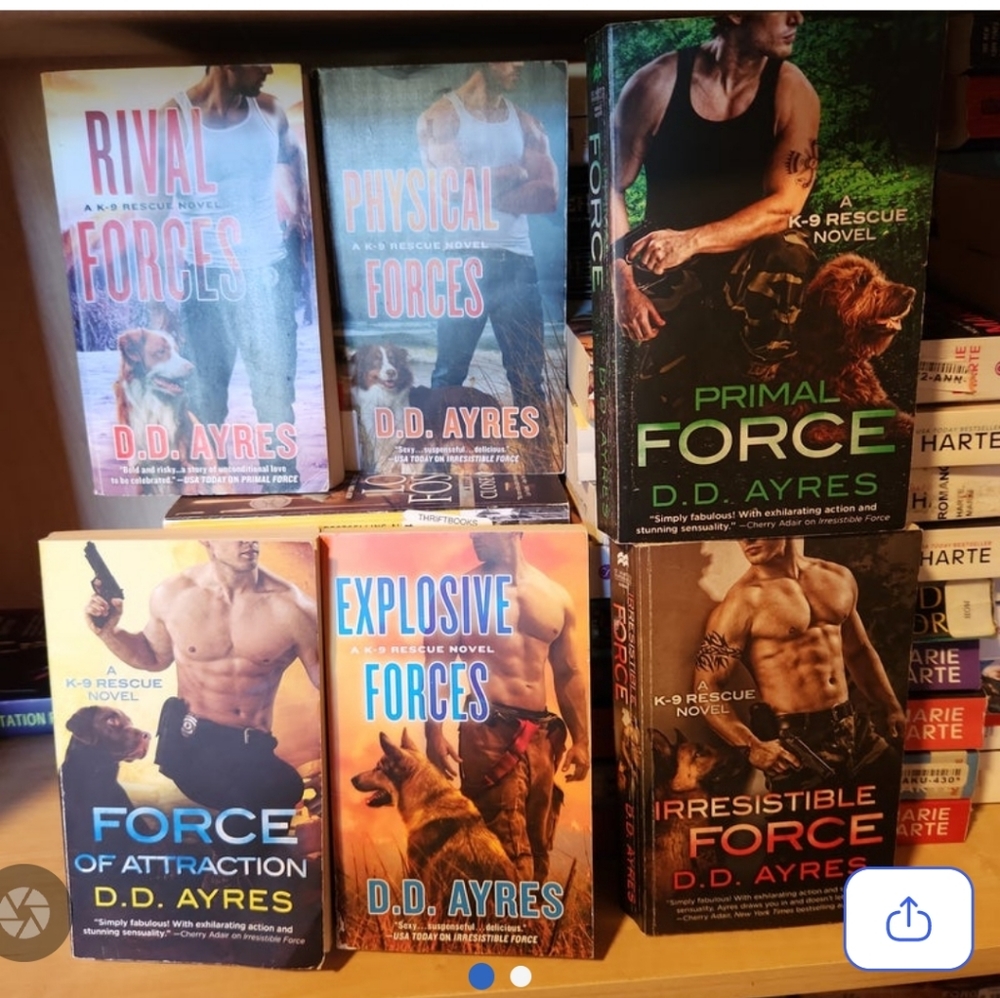 LOT of 6 K-9 Rescue romance books